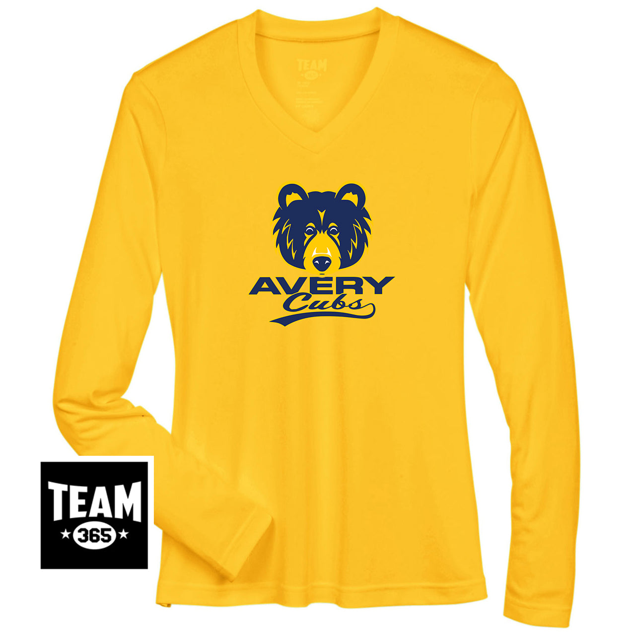 Team 365 TT11WL Women's Zone Performance Long-Sleeve T-Shirt - Avery Cubs