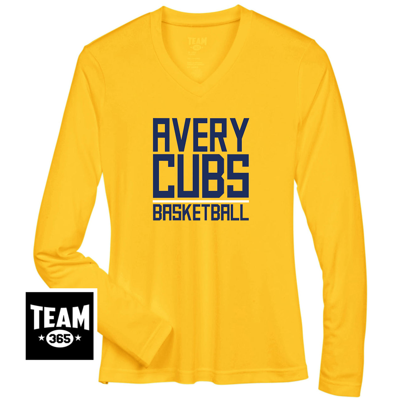Team 365 TT11WL Women's Zone Performance Long-Sleeve T-Shirt - Avery Cubs