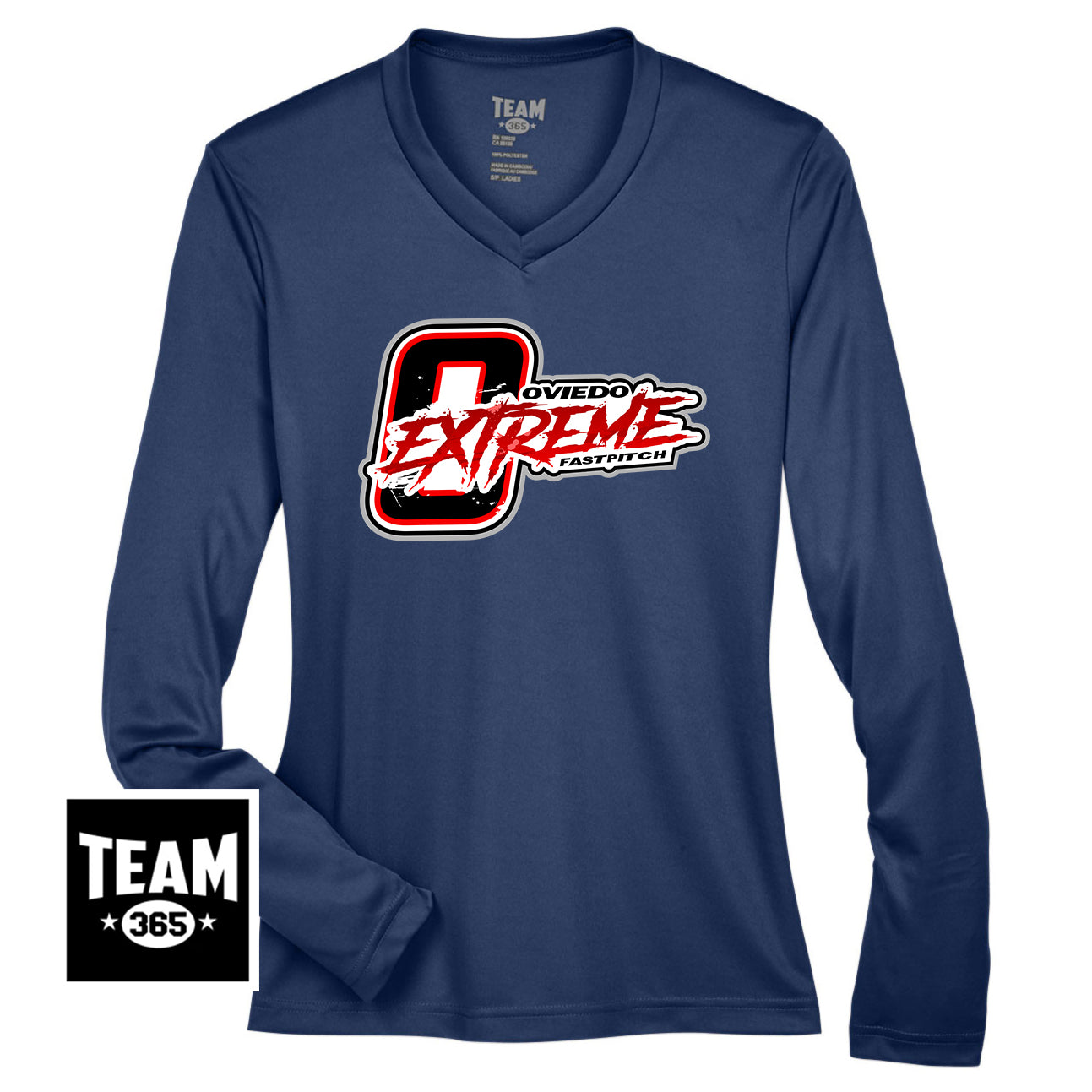 Team 365 TT11WL Women's Zone Performance Long-Sleeve T-Shirt - Oviedo Extreme Softball