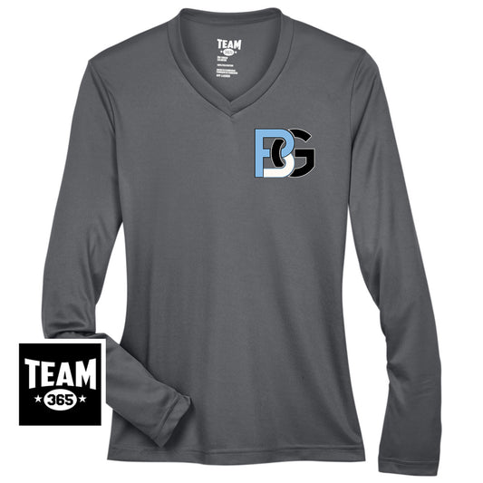 Team 365 TT11WL Women's Zone Performance Long-Sleeve T-Shirt - Lightning Baseball