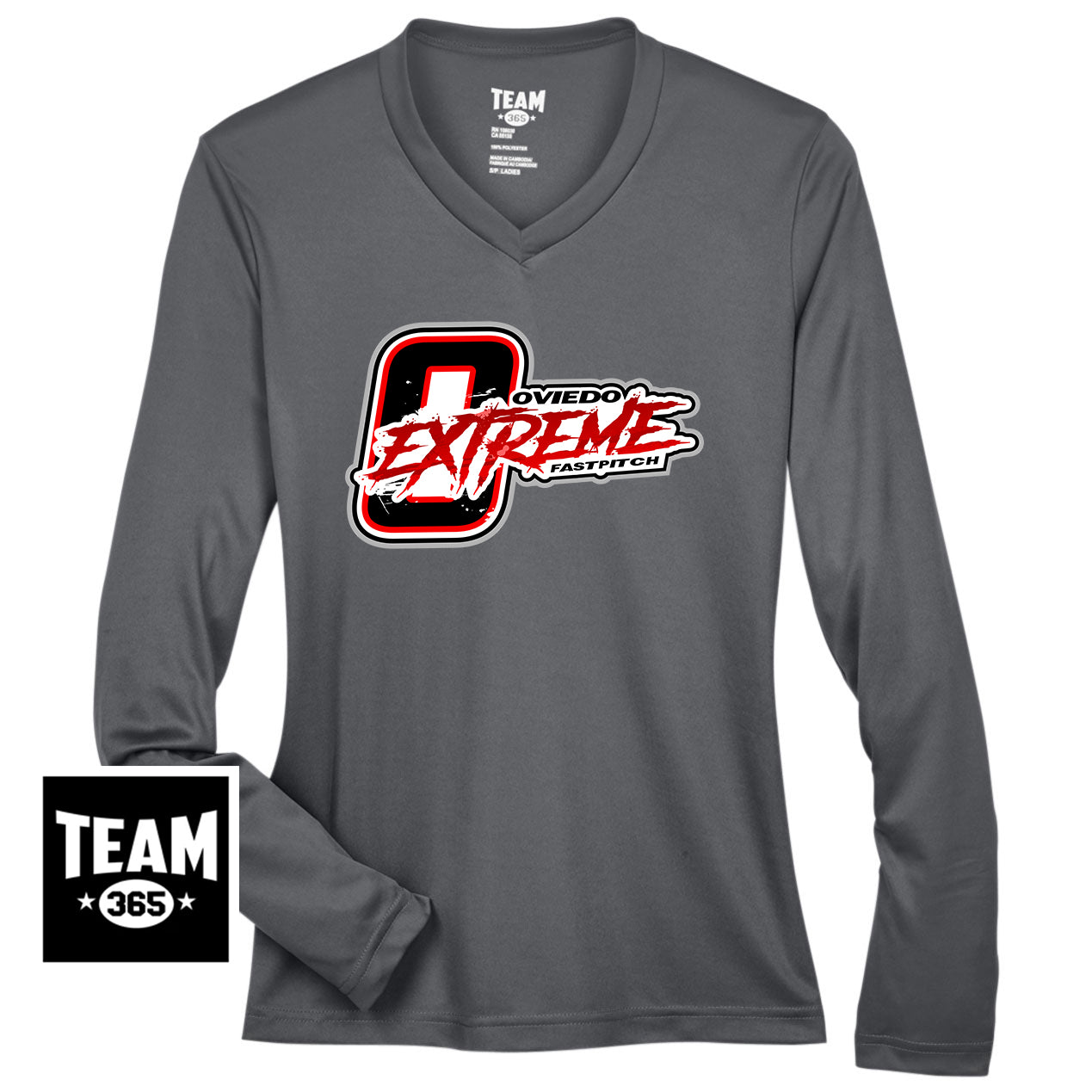 Team 365 TT11WL Women's Zone Performance Long-Sleeve T-Shirt - Oviedo Extreme Softball