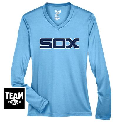 Team 365 TT11WL Women's Zone Performance Long-Sleeve T-Shirt - Blue Sox