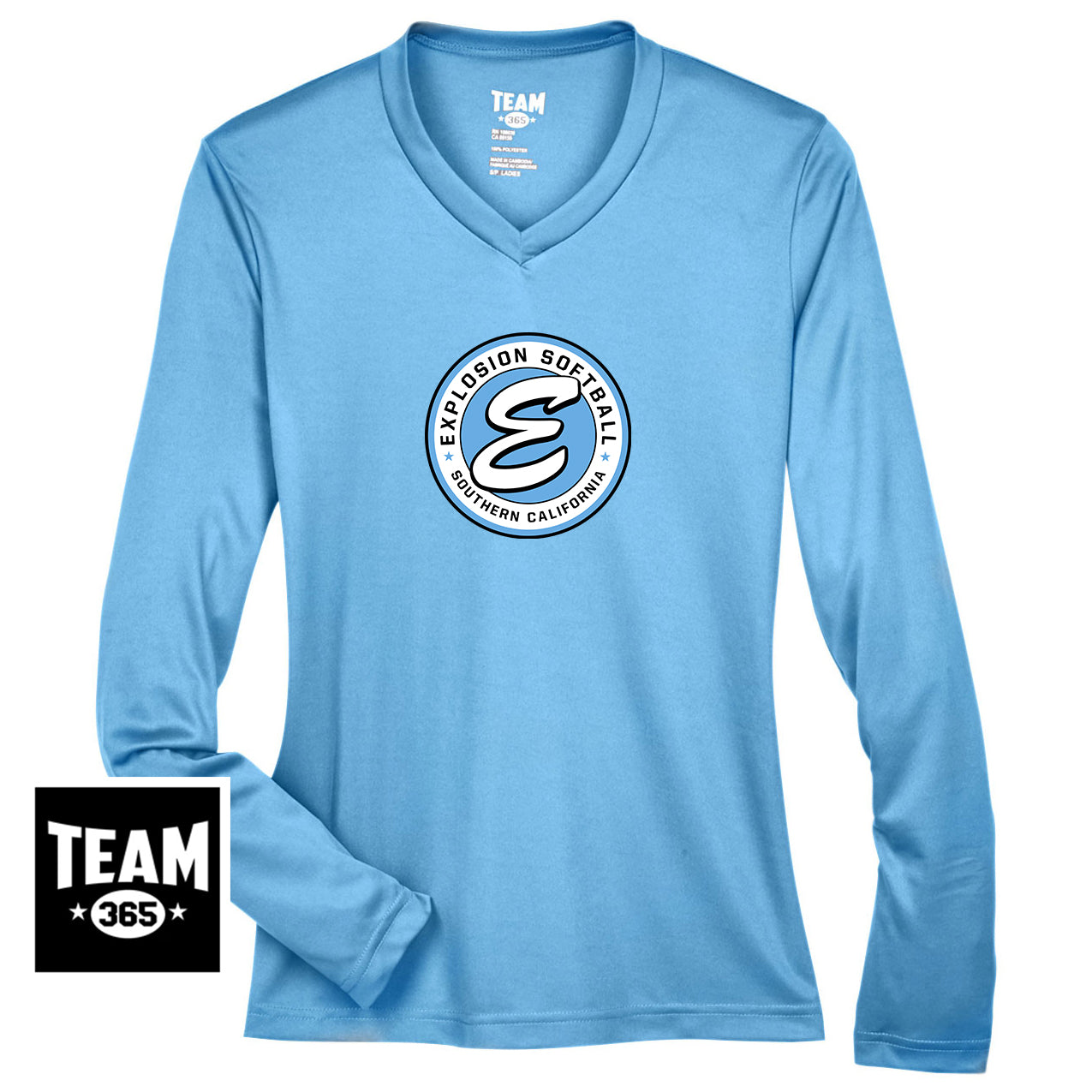 Team 365 TT11WL Women's Zone Performance Long-Sleeve T-Shirt - Explosion Softball