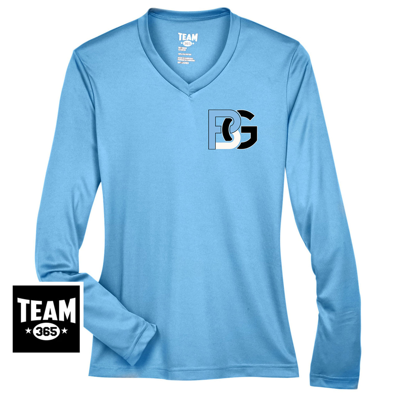 Team 365 TT11WL Women's Zone Performance Long-Sleeve T-Shirt - Lightning Baseball