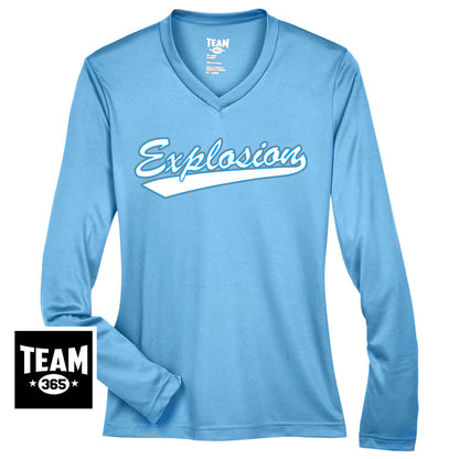 Team 365 TT11WL Women's Zone Performance Long-Sleeve T-Shirt - Explosion Softball