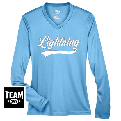 Team 365 TT11WL Women's Zone Performance Long-Sleeve T-Shirt - Lightning Baseball