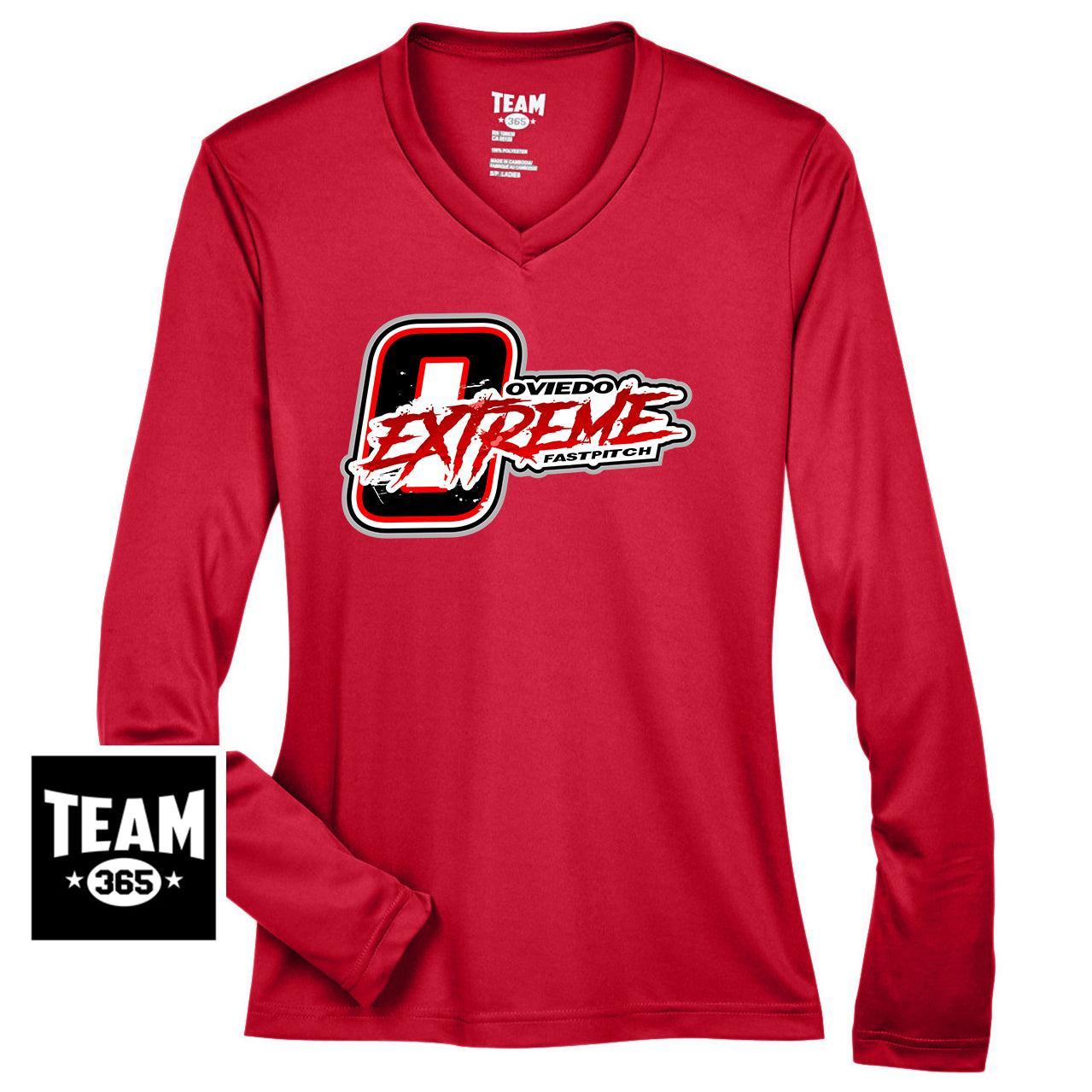 Team 365 TT11WL Women's Zone Performance Long-Sleeve T-Shirt - Oviedo Extreme Softball