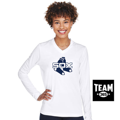 Team 365 TT11WL Women's Zone Performance Long-Sleeve T-Shirt - Blue Sox