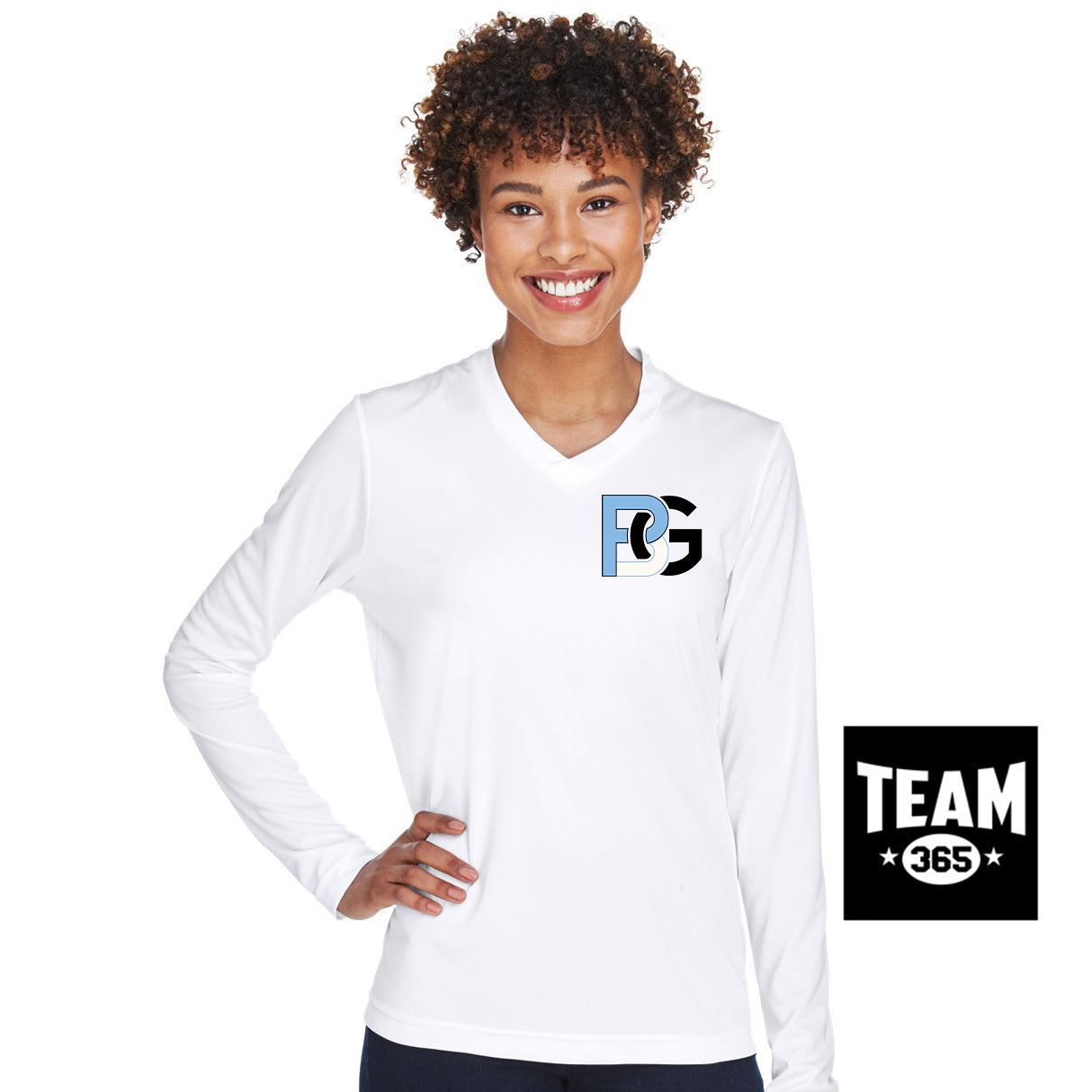 Team 365 TT11WL Women's Zone Performance Long-Sleeve T-Shirt - Lightning Baseball