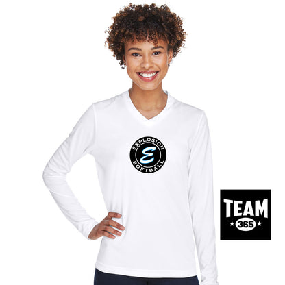 Team 365 TT11WL Women's Zone Performance Long-Sleeve T-Shirt - Explosion Softball