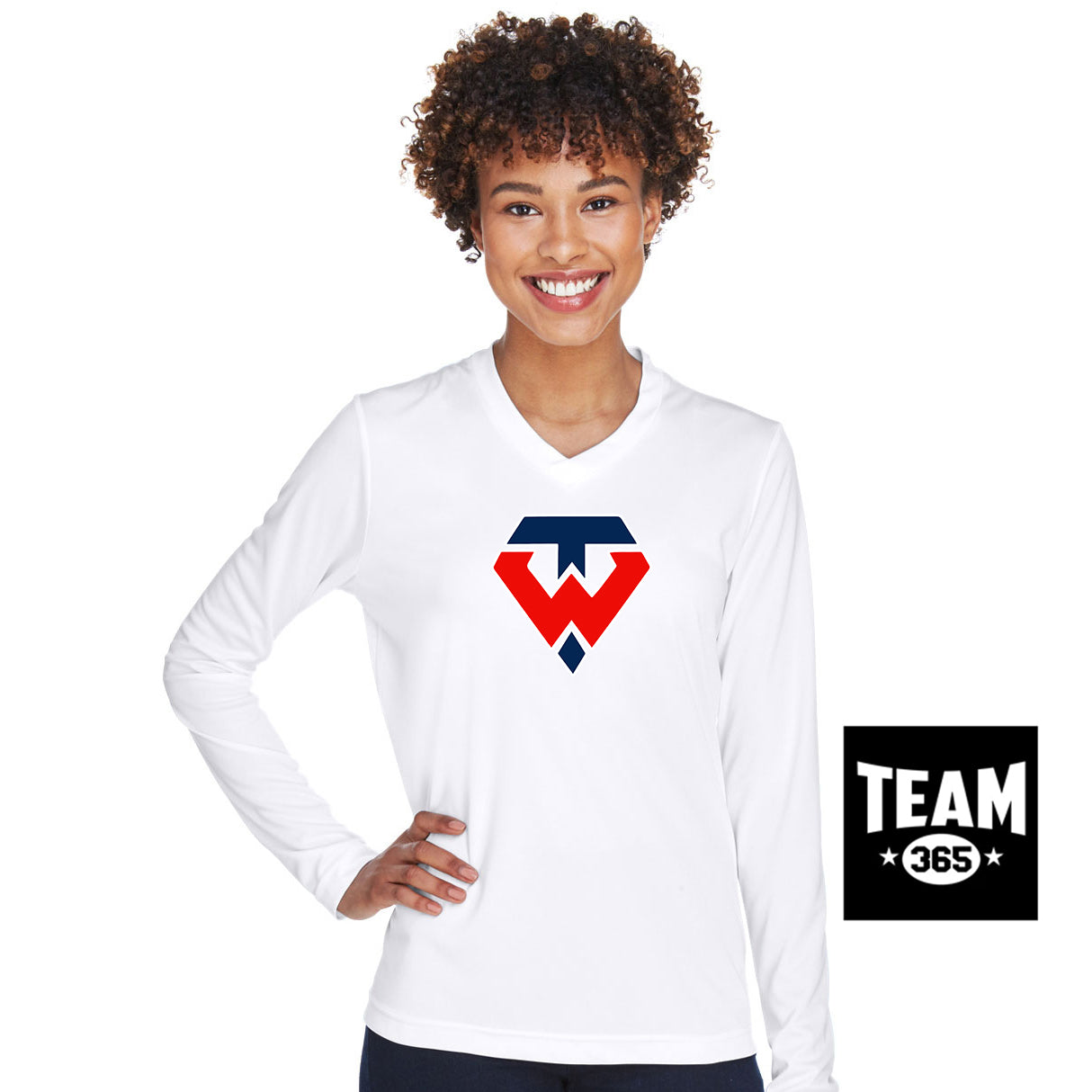 Team 365 TT11WL Women's Zone Performance Long-Sleeve T-Shirt - Tampa Warriors Baseball