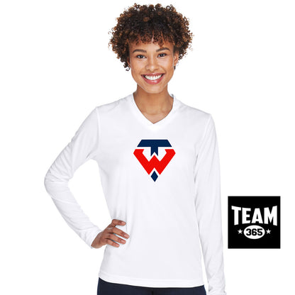 Team 365 TT11WL Women's Zone Performance Long-Sleeve T-Shirt - Tampa Warriors Baseball