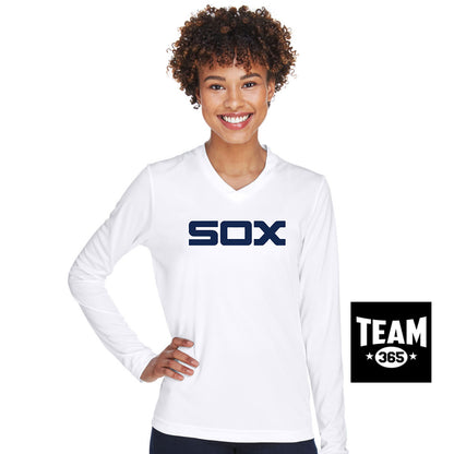 Team 365 TT11WL Women's Zone Performance Long-Sleeve T-Shirt - Blue Sox