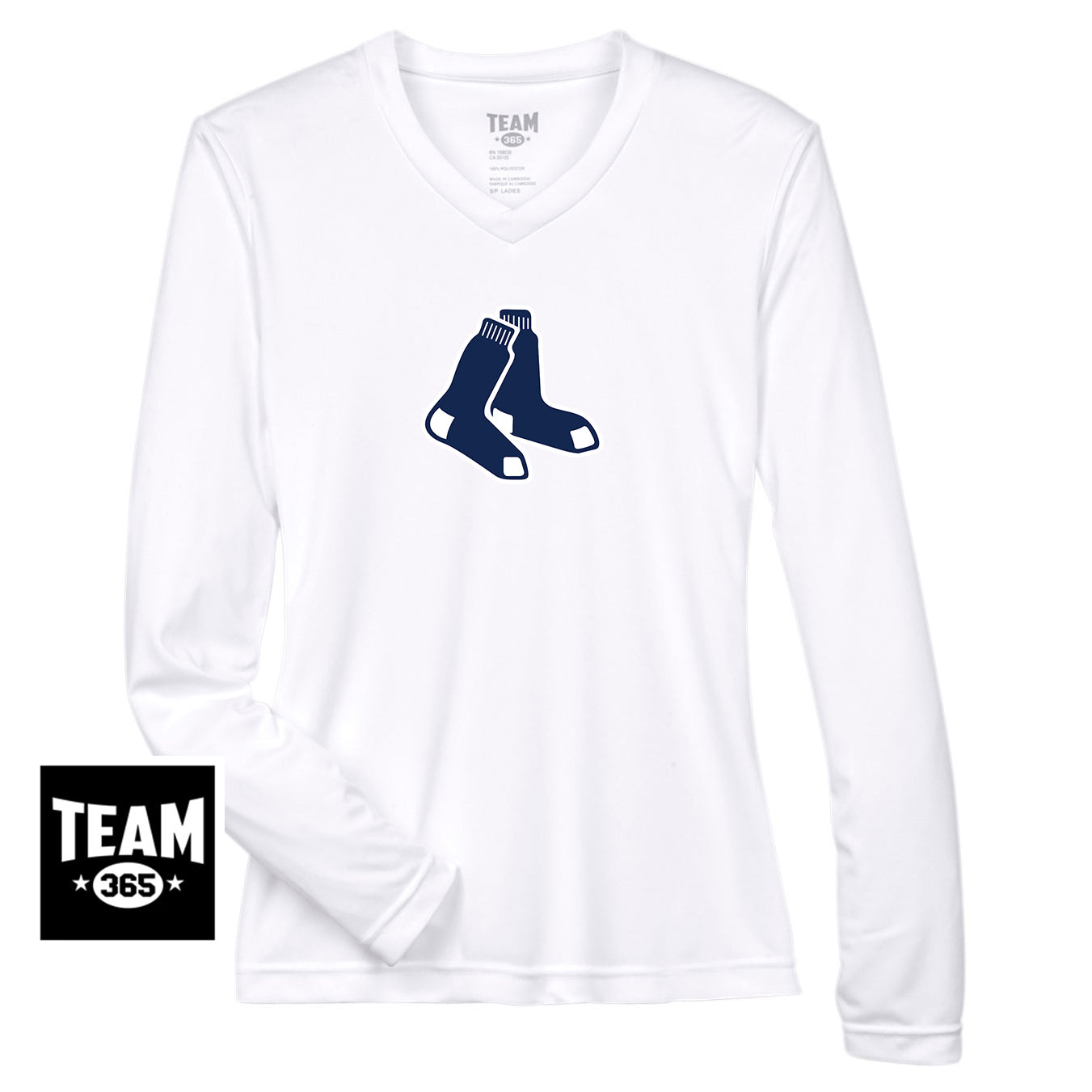 Team 365 TT11WL Women's Zone Performance Long-Sleeve T-Shirt - Blue Sox