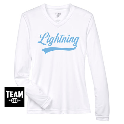 Team 365 TT11WL Women's Zone Performance Long-Sleeve T-Shirt - Lightning Baseball