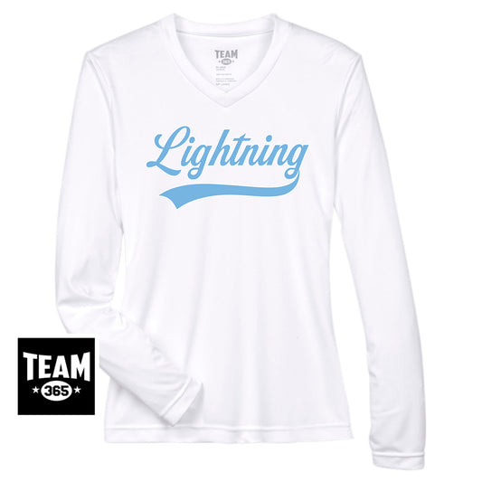 Team 365 TT11WL Women's Zone Performance Long-Sleeve T-Shirt - Lightning Baseball