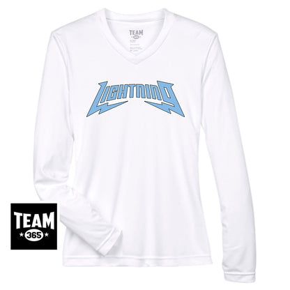 Team 365 TT11WL Women's Zone Performance Long-Sleeve T-Shirt - Lightning Baseball