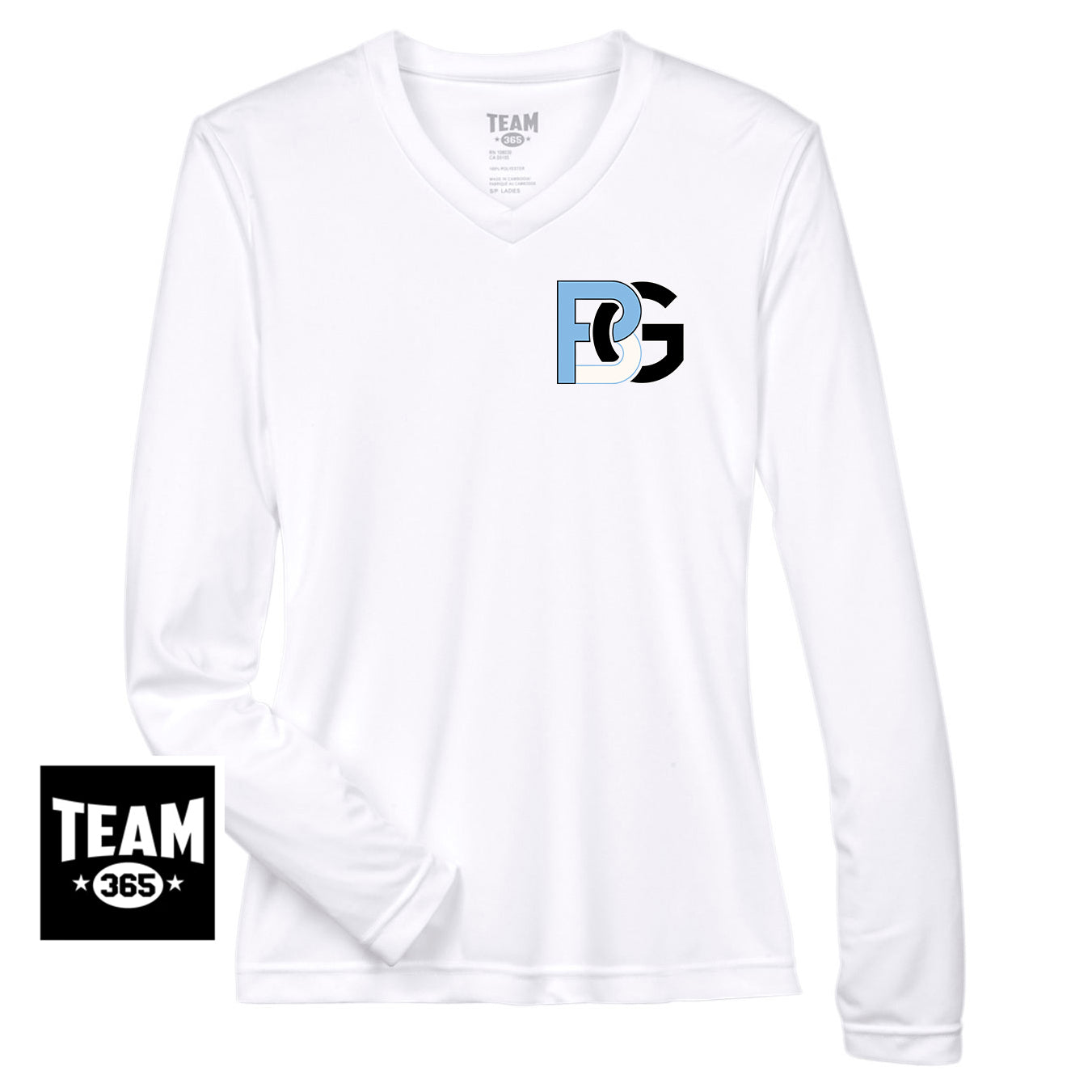 Team 365 TT11WL Women's Zone Performance Long-Sleeve T-Shirt - Lightning Baseball