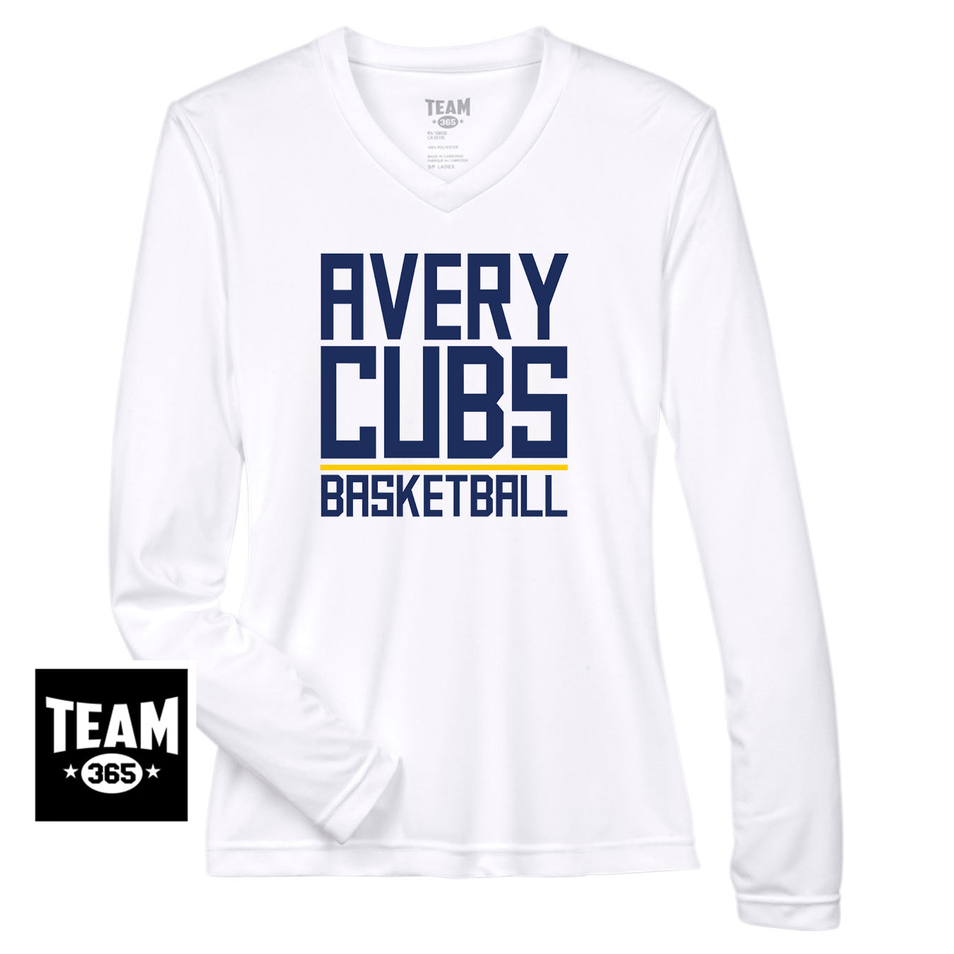 Team 365 TT11WL Women's Zone Performance Long-Sleeve T-Shirt - Avery Cubs