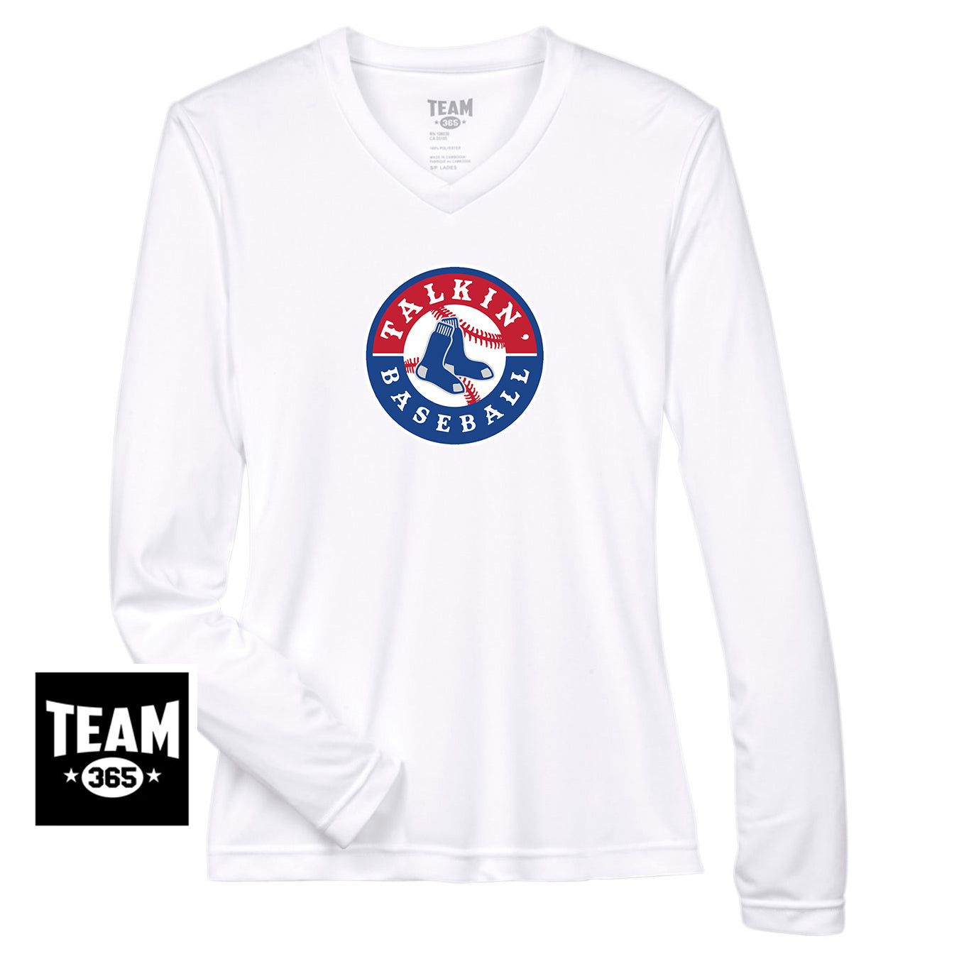 Team 365 TT11WL Women's Zone Performance Long-Sleeve T-Shirt - Talkin Baseball