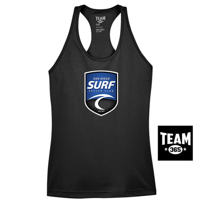 Team 365 TT11WRC Women's Zone Performance Racerback Tank - San Diego Surf Soccer
