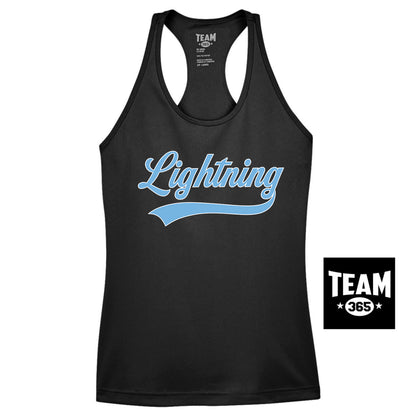 Team 365 TT11WRC Women's Zone Performance Racerback Tank - Lightning Baseball