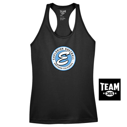 Team 365 TT11WRC Women's Zone Performance Racerback Tank - Explosion Softball