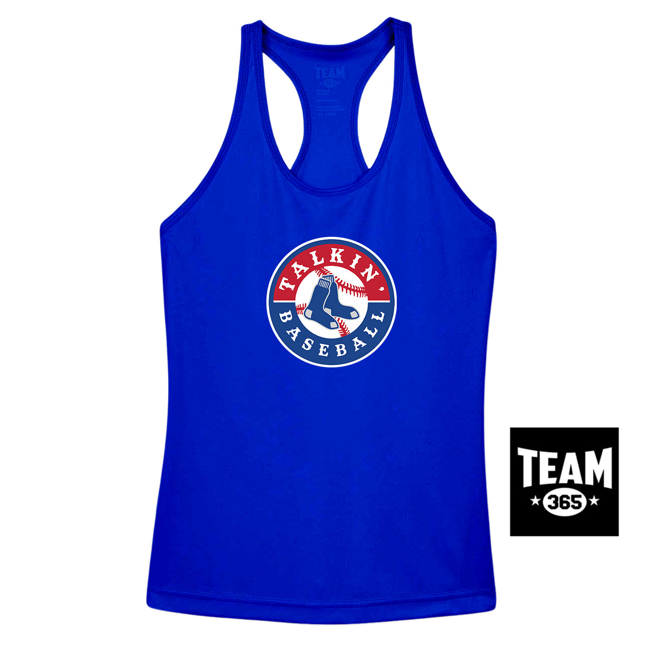 Team 365 TT11WRC Women's Zone Performance Racerback Tank - Talkin Baseball