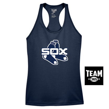 Team 365 TT11WRC Women's Zone Performance Racerback Tank - Blue Sox