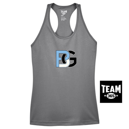 Team 365 TT11WRC Women's Zone Performance Racerback Tank - Lightning Baseball