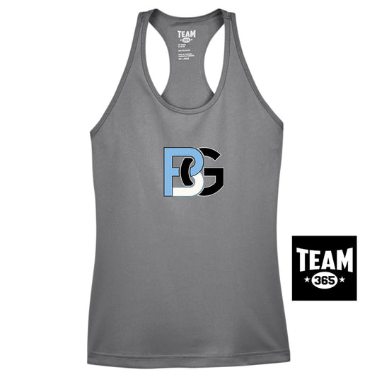 Team 365 TT11WRC Women's Zone Performance Racerback Tank - Lightning Baseball