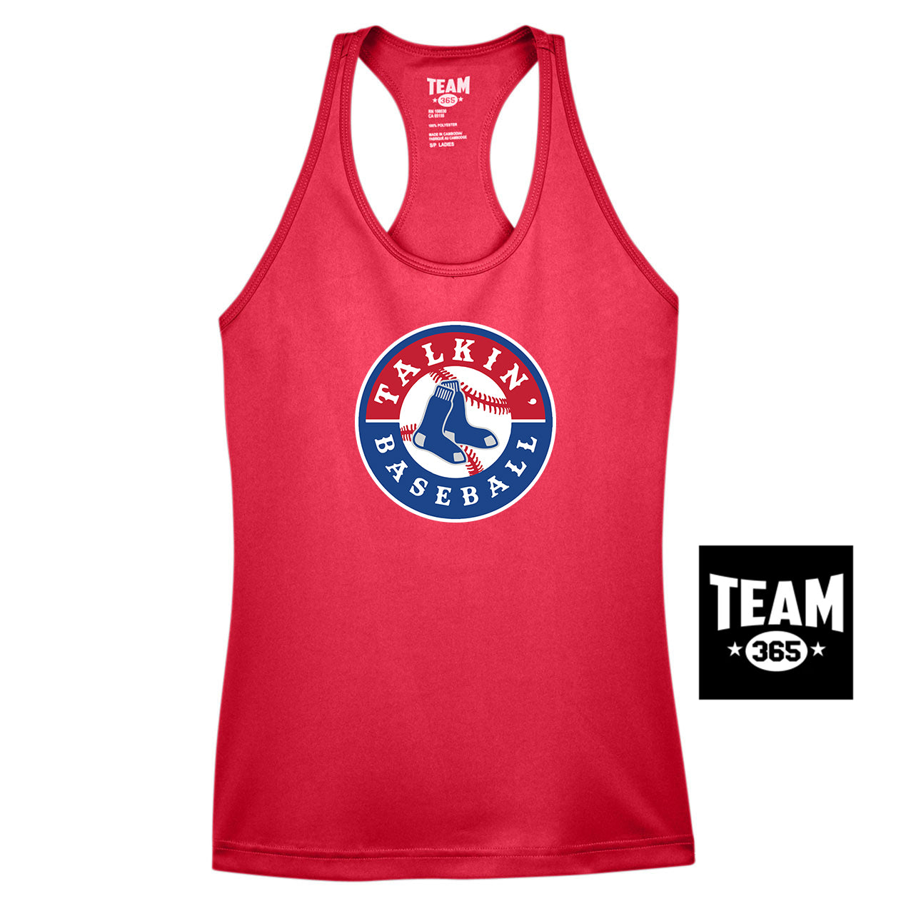 Team 365 TT11WRC Women's Zone Performance Racerback Tank - Talkin Baseball