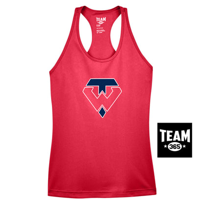 Team 365 TT11WRC Women's Zone Performance Racerback Tank - Tampa Warriors Baseball