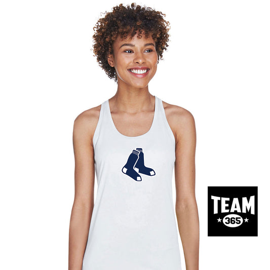 Team 365 TT11WRC Women's Zone Performance Racerback Tank - Blue Sox