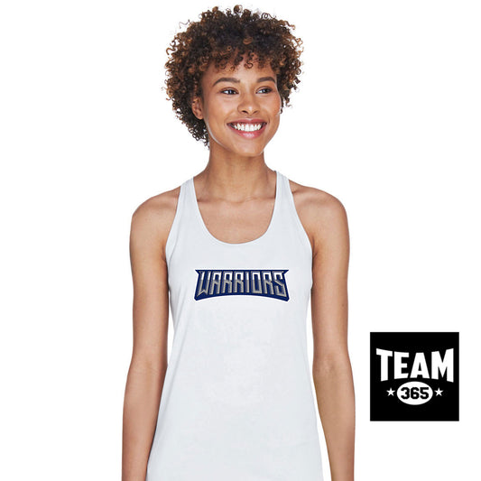 Team 365 TT11WRC Women's Zone Performance Racerback Tank - Tampa Warriors Baseball
