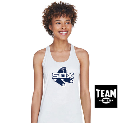 Team 365 TT11WRC Women's Zone Performance Racerback Tank - Blue Sox