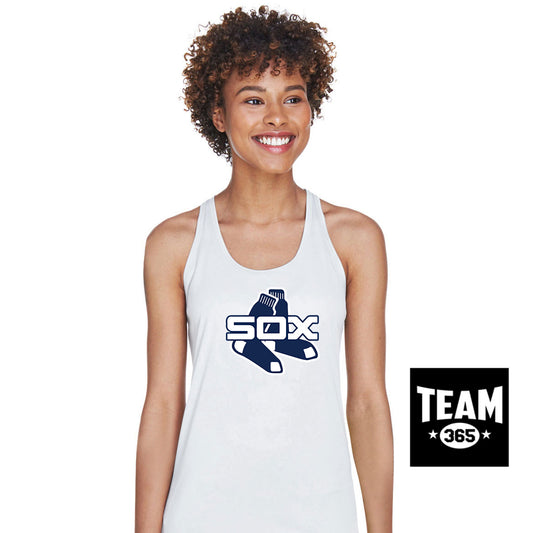 Team 365 TT11WRC Women's Zone Performance Racerback Tank - Blue Sox
