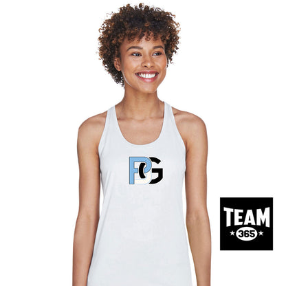 Team 365 TT11WRC Women's Zone Performance Racerback Tank - Lightning Baseball