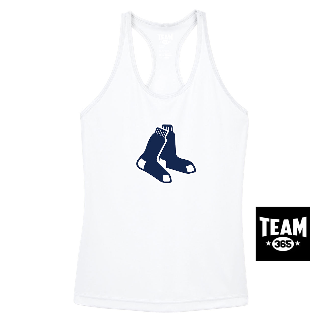 Team 365 TT11WRC Women's Zone Performance Racerback Tank - Blue Sox