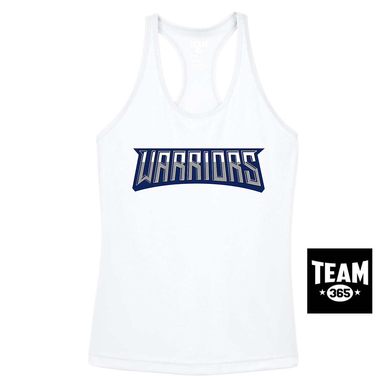 Team 365 TT11WRC Women's Zone Performance Racerback Tank - Tampa Warriors Baseball