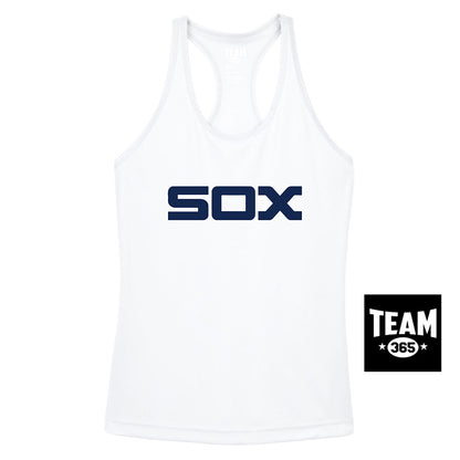 Team 365 TT11WRC Women's Zone Performance Racerback Tank - Blue Sox