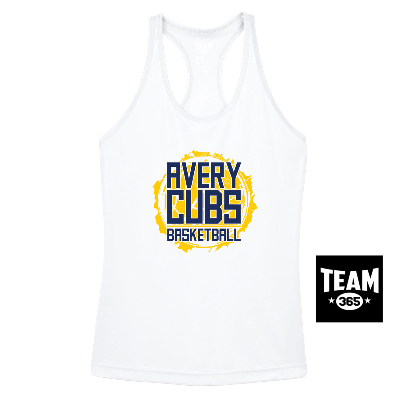 Team 365 TT11WRC Women's Zone Performance Racerback Tank - Avery Cubs