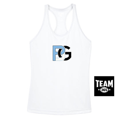 Team 365 TT11WRC Women's Zone Performance Racerback Tank - Lightning Baseball