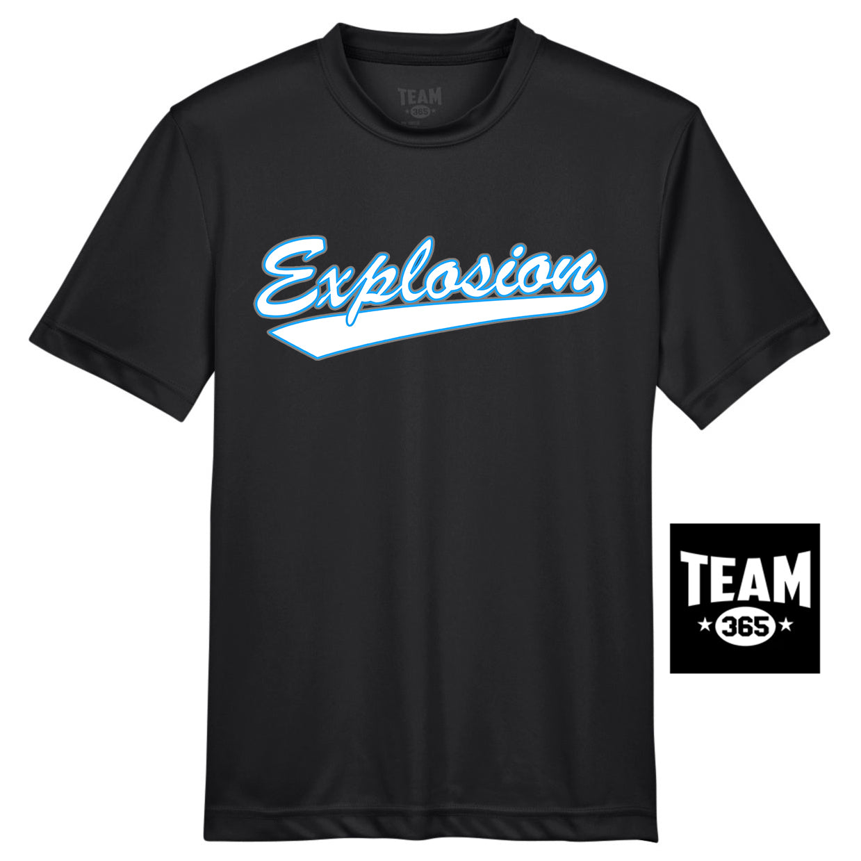 Team 365 TT11Y Youth Zone Performance T-Shirt - Explosion Softball