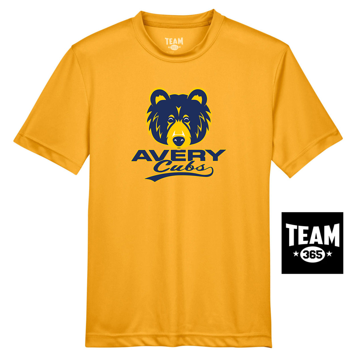 Team 365 TT11Y Youth Zone Performance T-Shirt - Avery Cubs