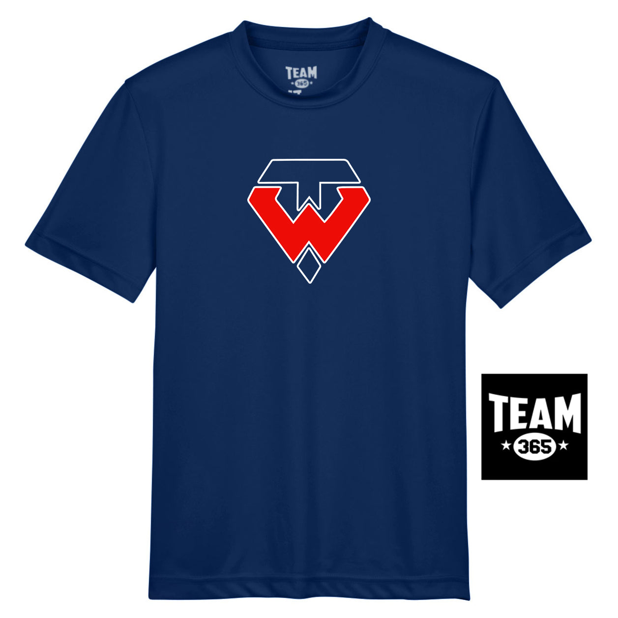 Team 365 TT11Y Youth Zone Performance T-Shirt - Tampa Warriors Baseball