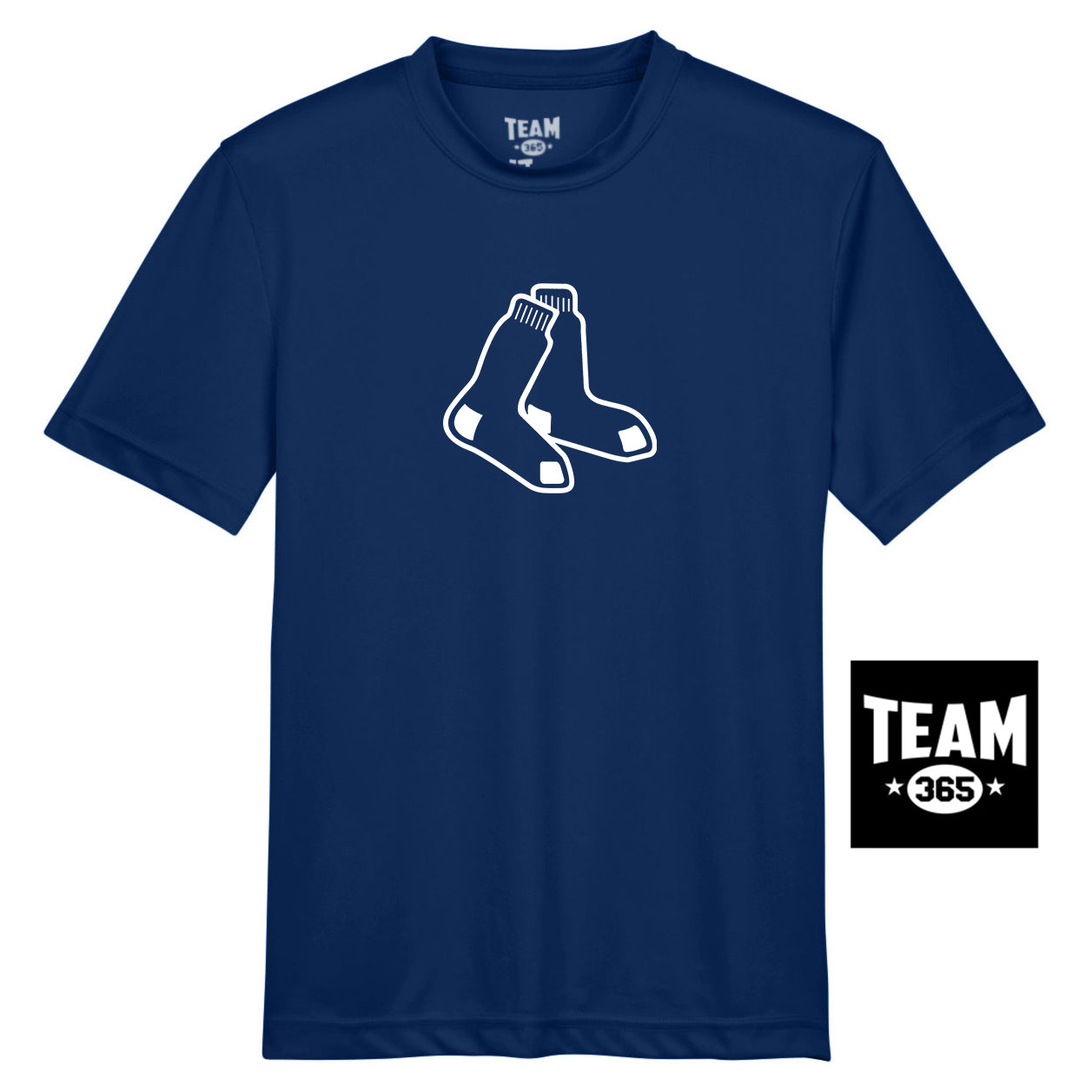 Team 365 TT11Y Youth Zone Performance T-Shirt - Blue Sox