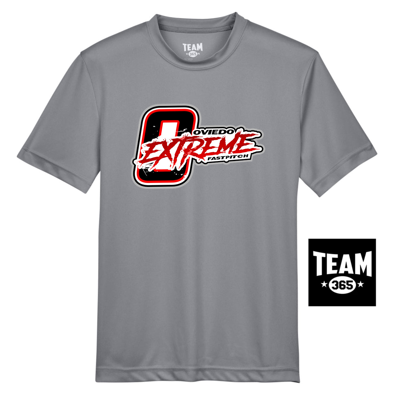 Team 365 TT11Y Youth Zone Performance T-Shirt - Oviedo Extreme Softball