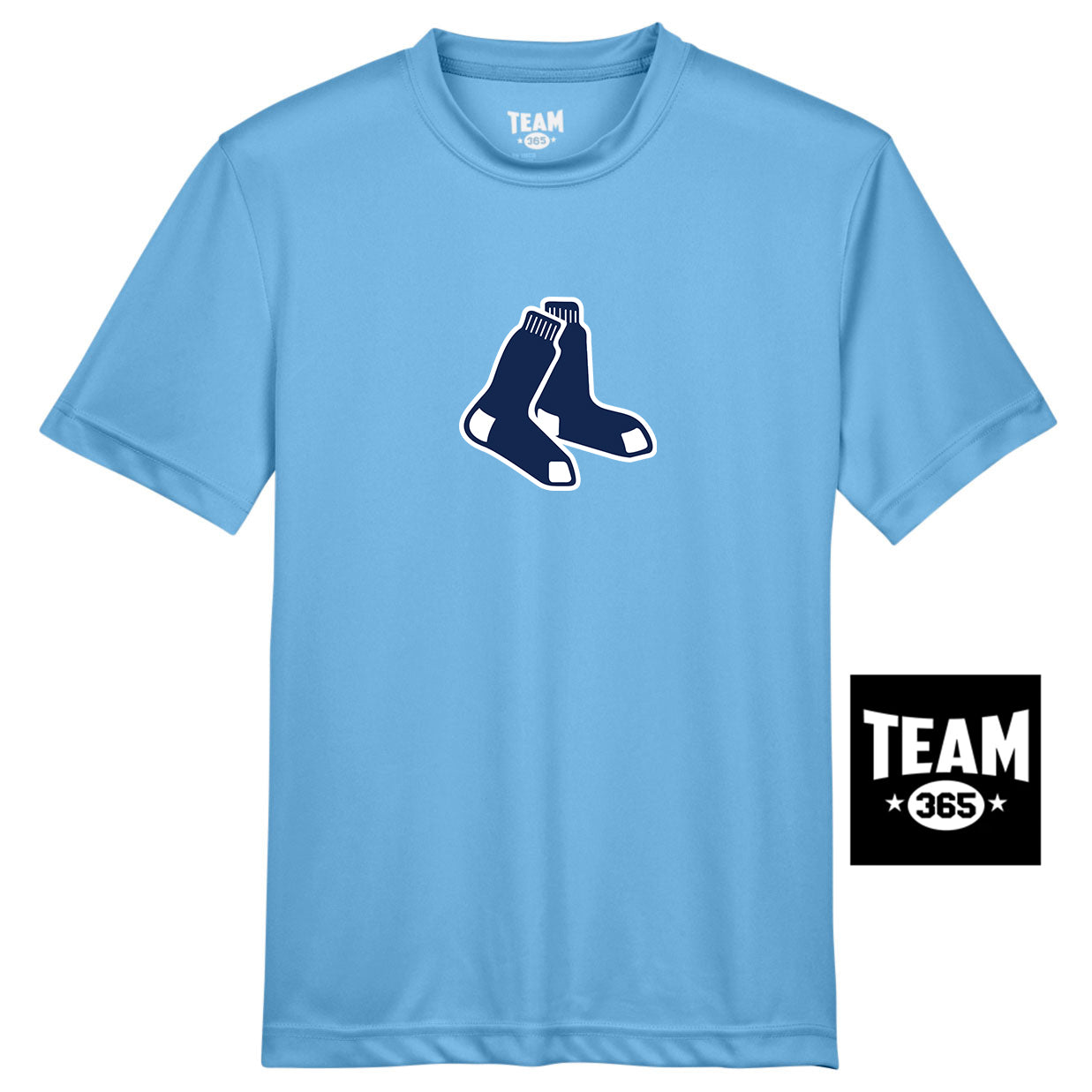 Team 365 TT11Y Youth Zone Performance T-Shirt - Blue Sox
