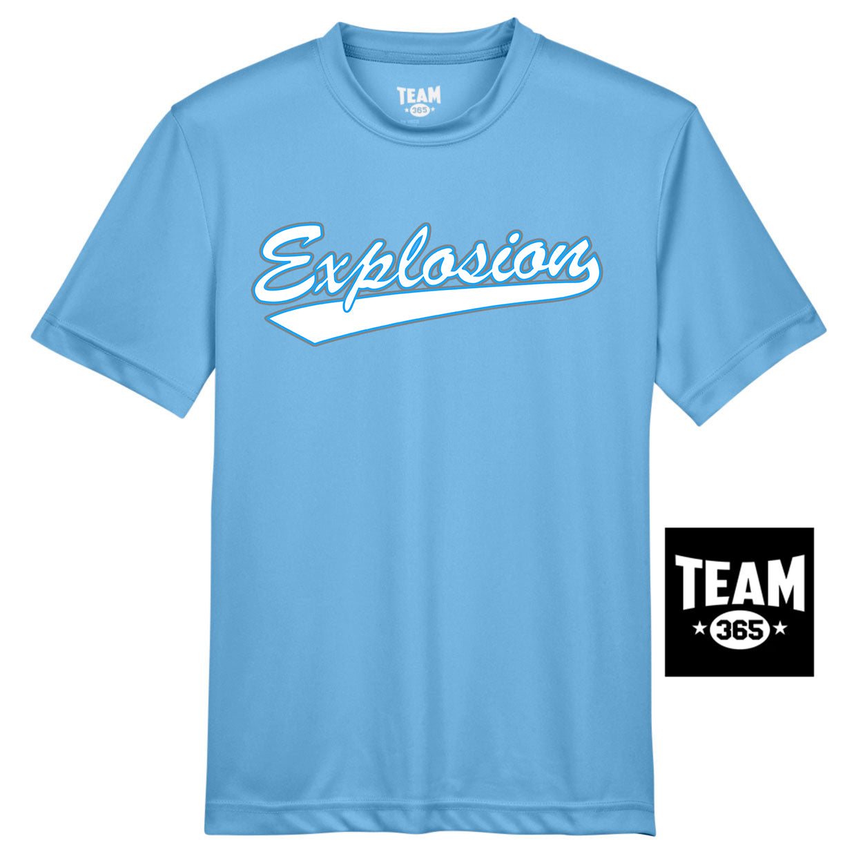 Team 365 TT11Y Youth Zone Performance T-Shirt - Explosion Softball